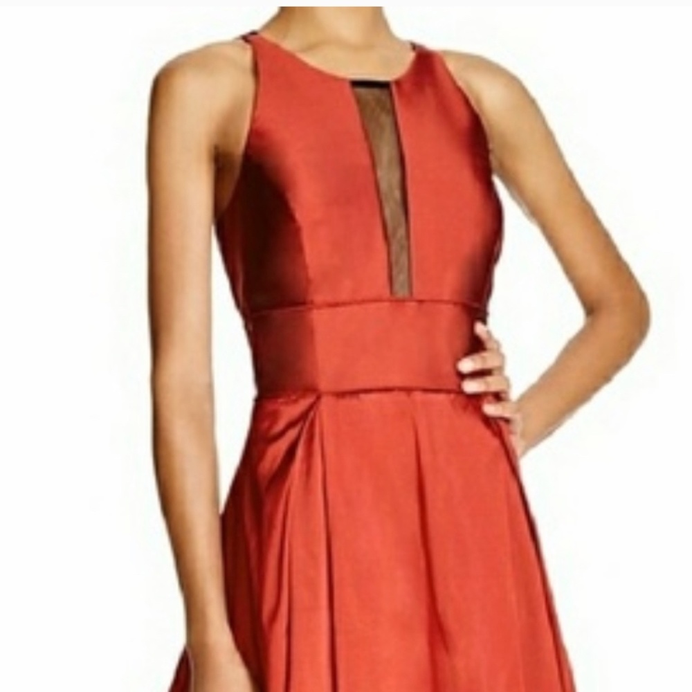 Aidan Maddox Sleeveless Ruby gown